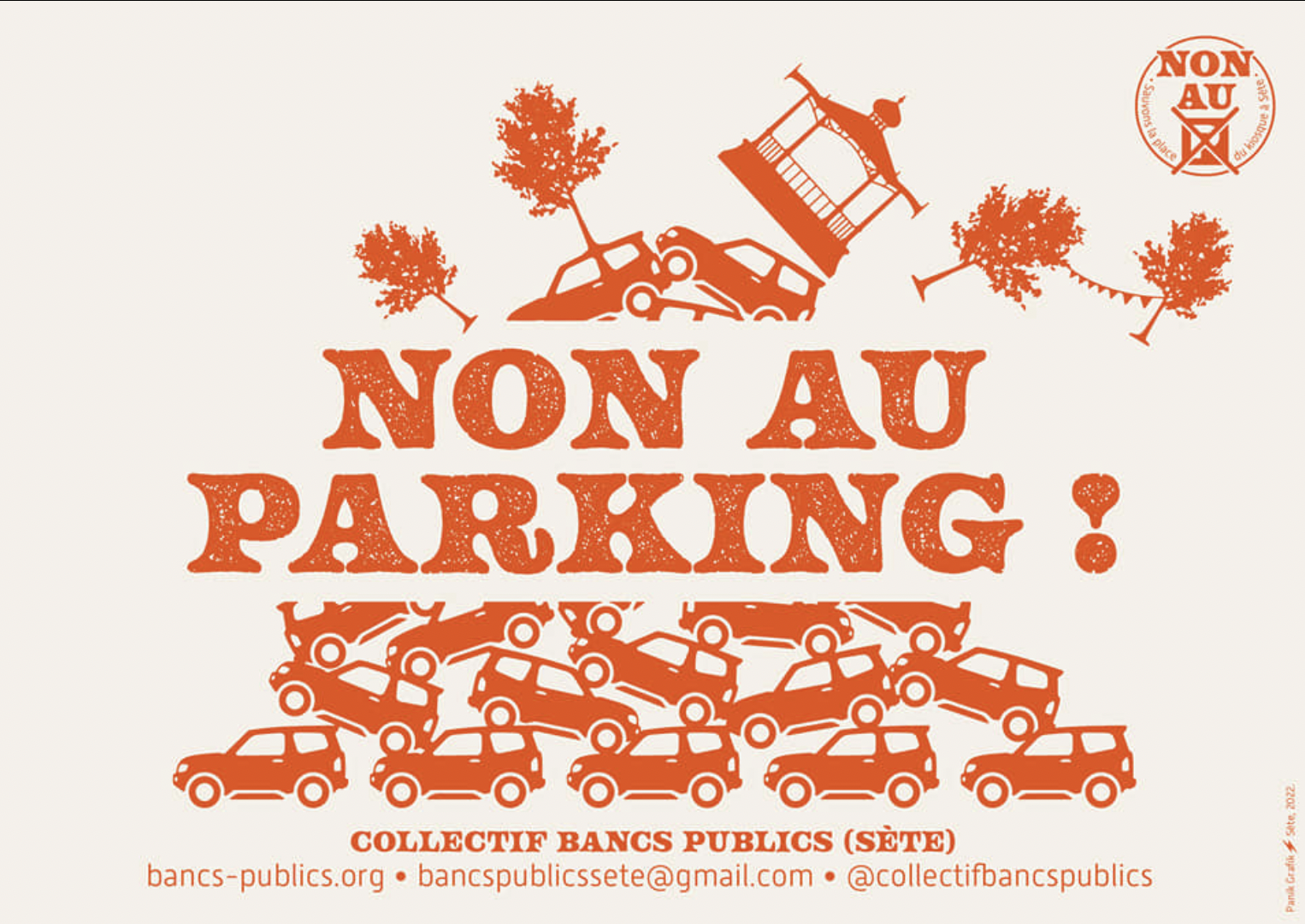Non au parking place de sète - collectif bancs publics