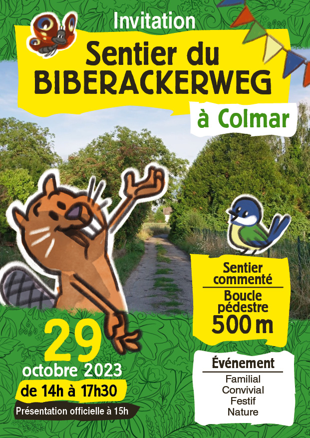 ouverture sentier du biberackerweg 29 octobre