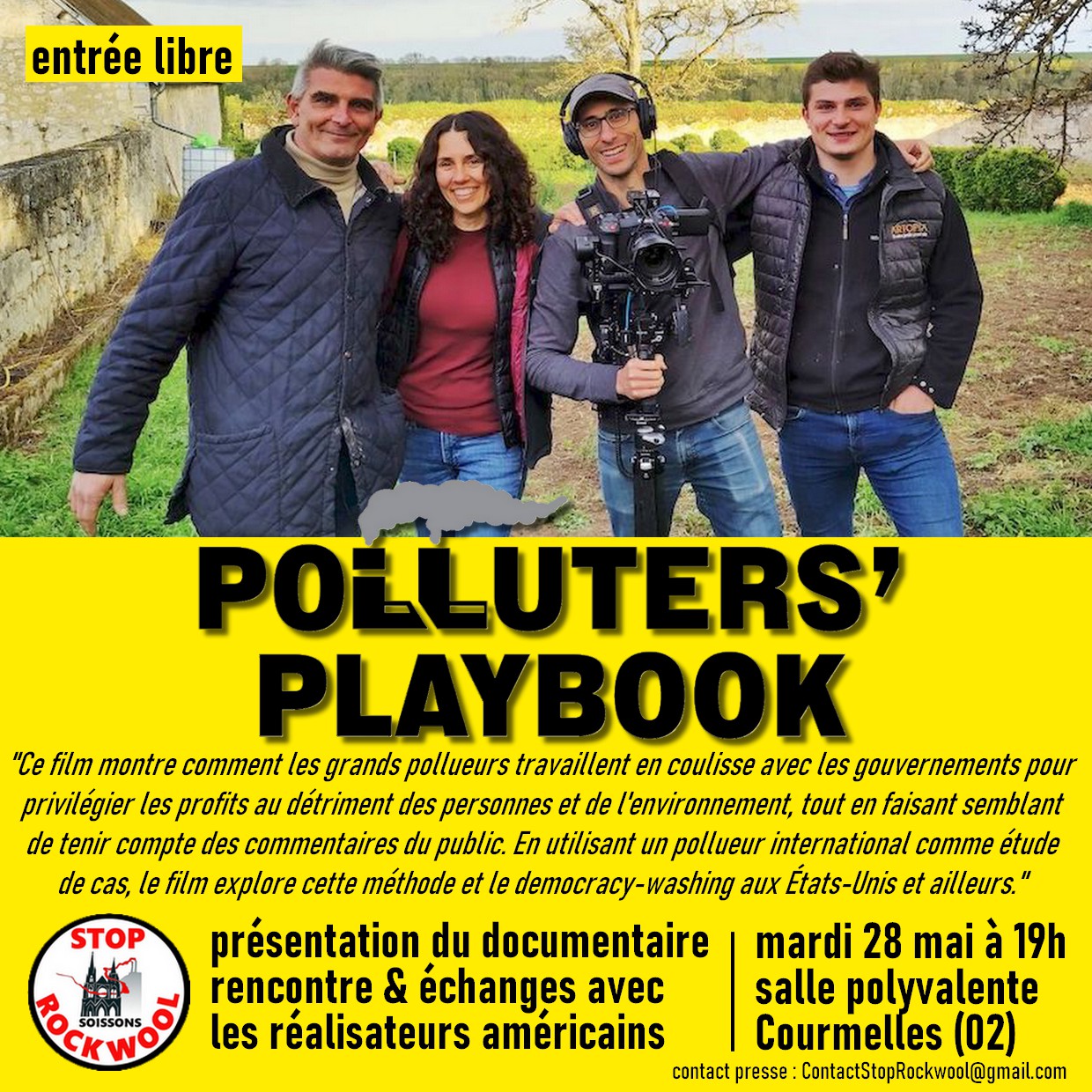 présentation du documentaire polluters' playbook 28 mai 2024